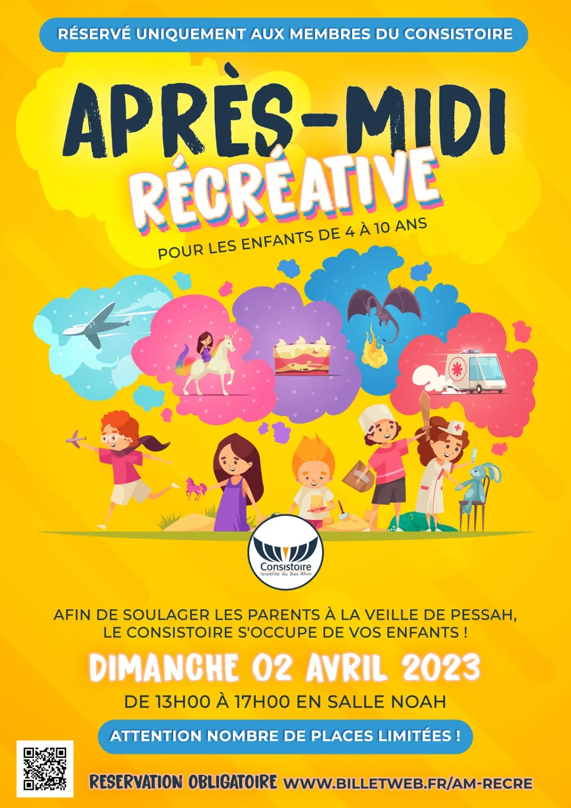 Affiche : PESSAH 5783 : après-midi récréative