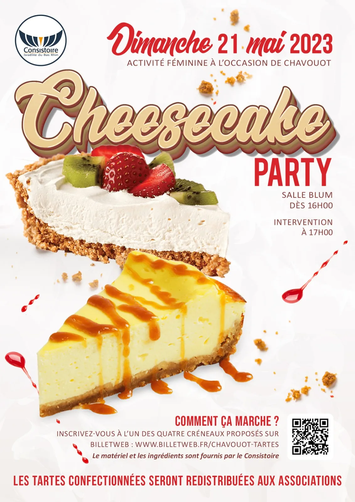Chavouot 5783 - Une Cheesecake party réussie !
