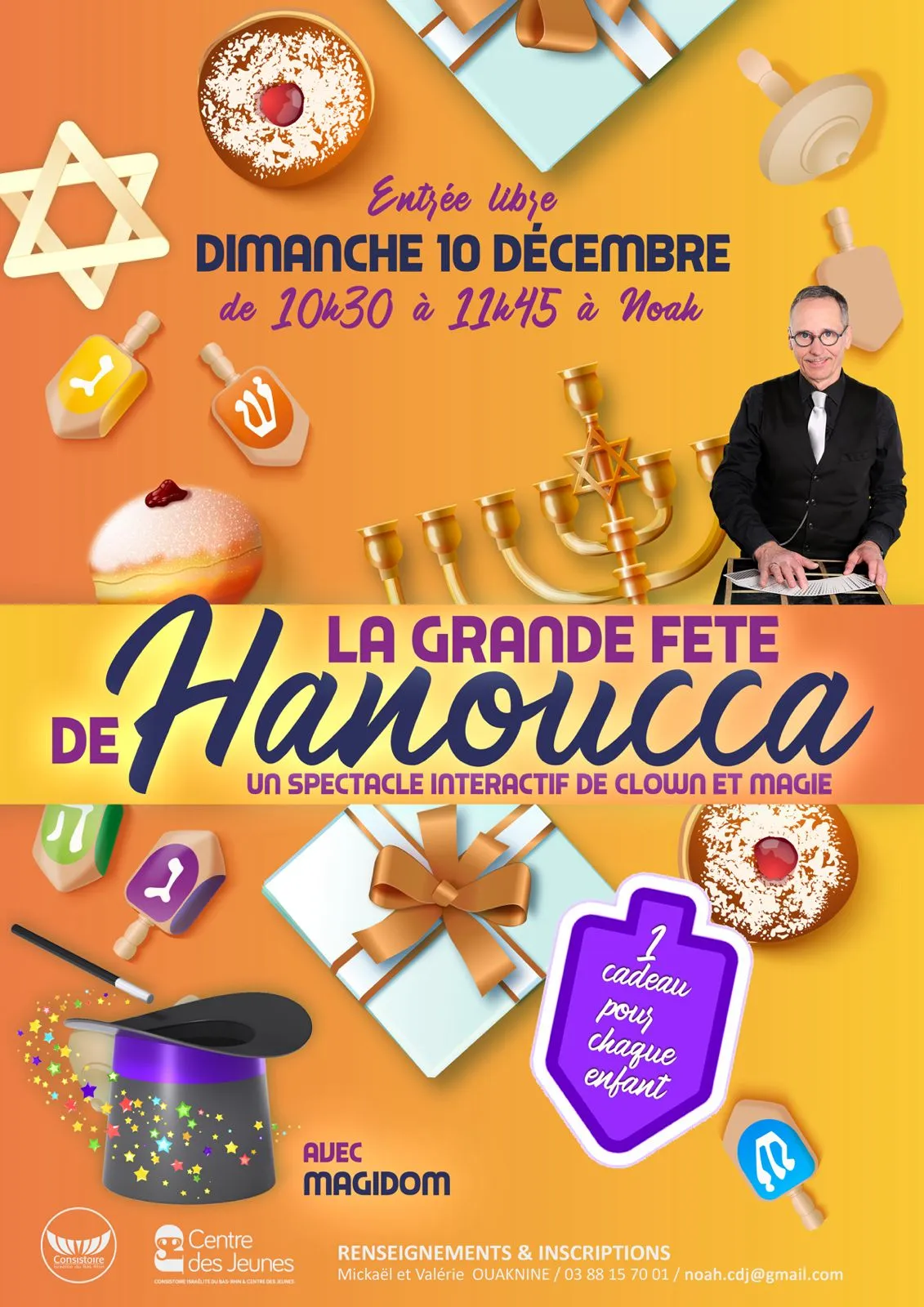 Spectacle de Hanoucca au Centre des Jeunes Noa'h