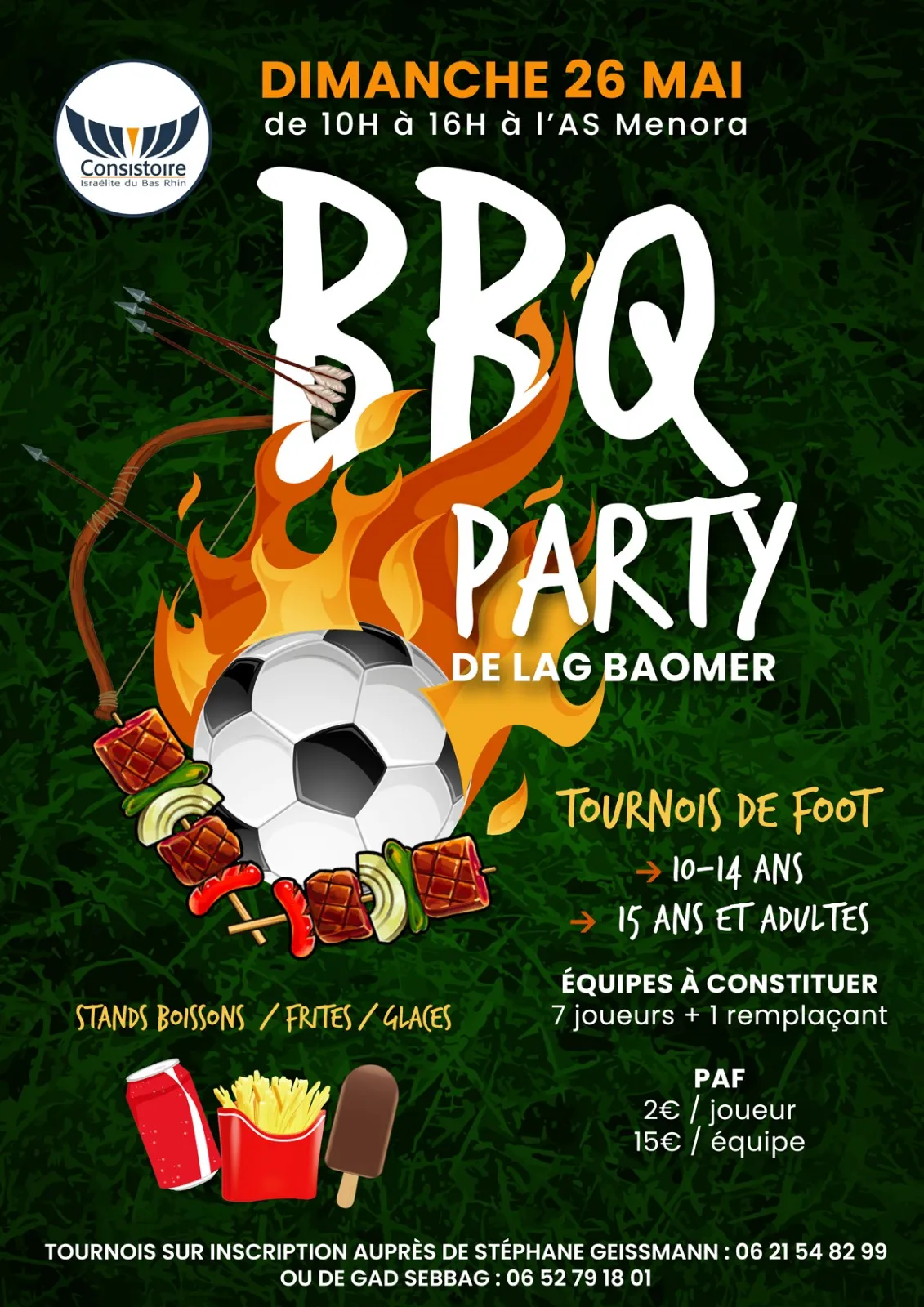 Affiche : LAG BAOMER 5784 - BBQ PARTY
