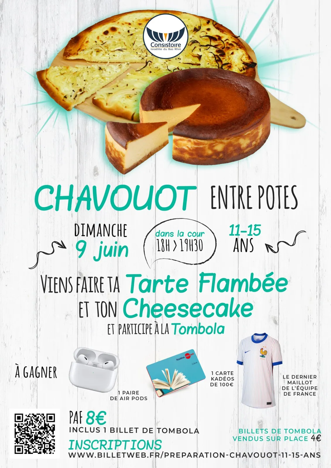Affiche : CHAVOUOT 5784 - CHAVOUOT ENTRE POTES !