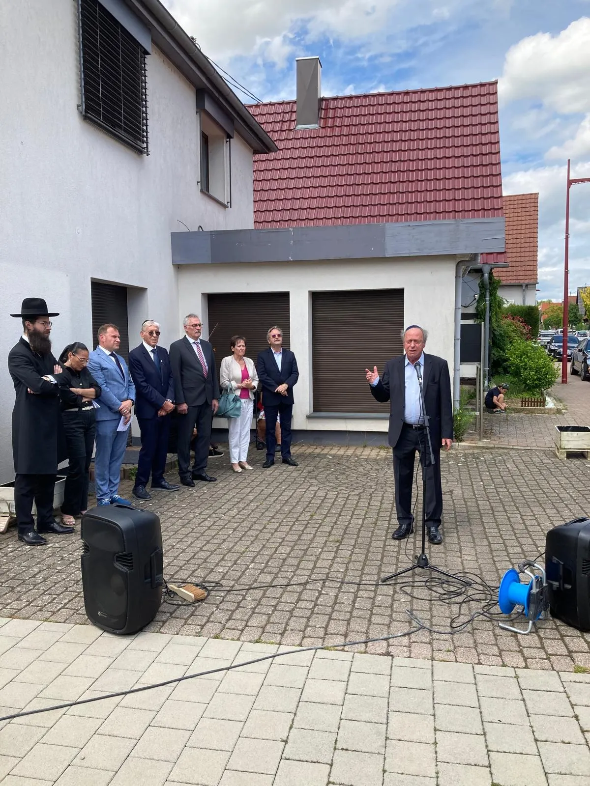 Pose de Stolpersteine à Niederroedern