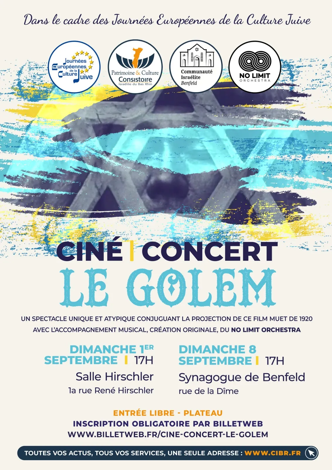 Affiche : CINÉ-CONCERT : LE GOLEM