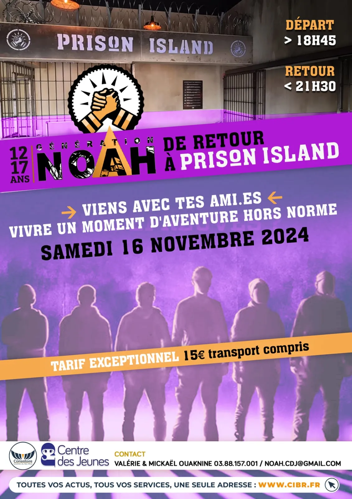 Affiche : GÉNÉRATION NOAH DE RETOUR À PRISON ISLAND