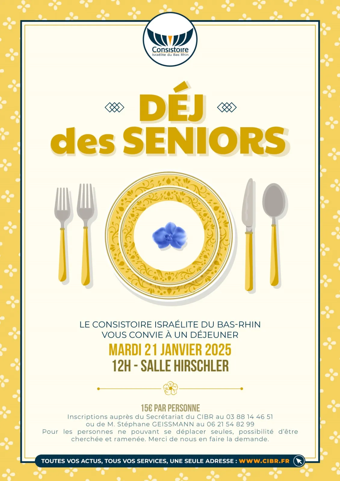 Affiche : LE DÉJ DES SENIORS