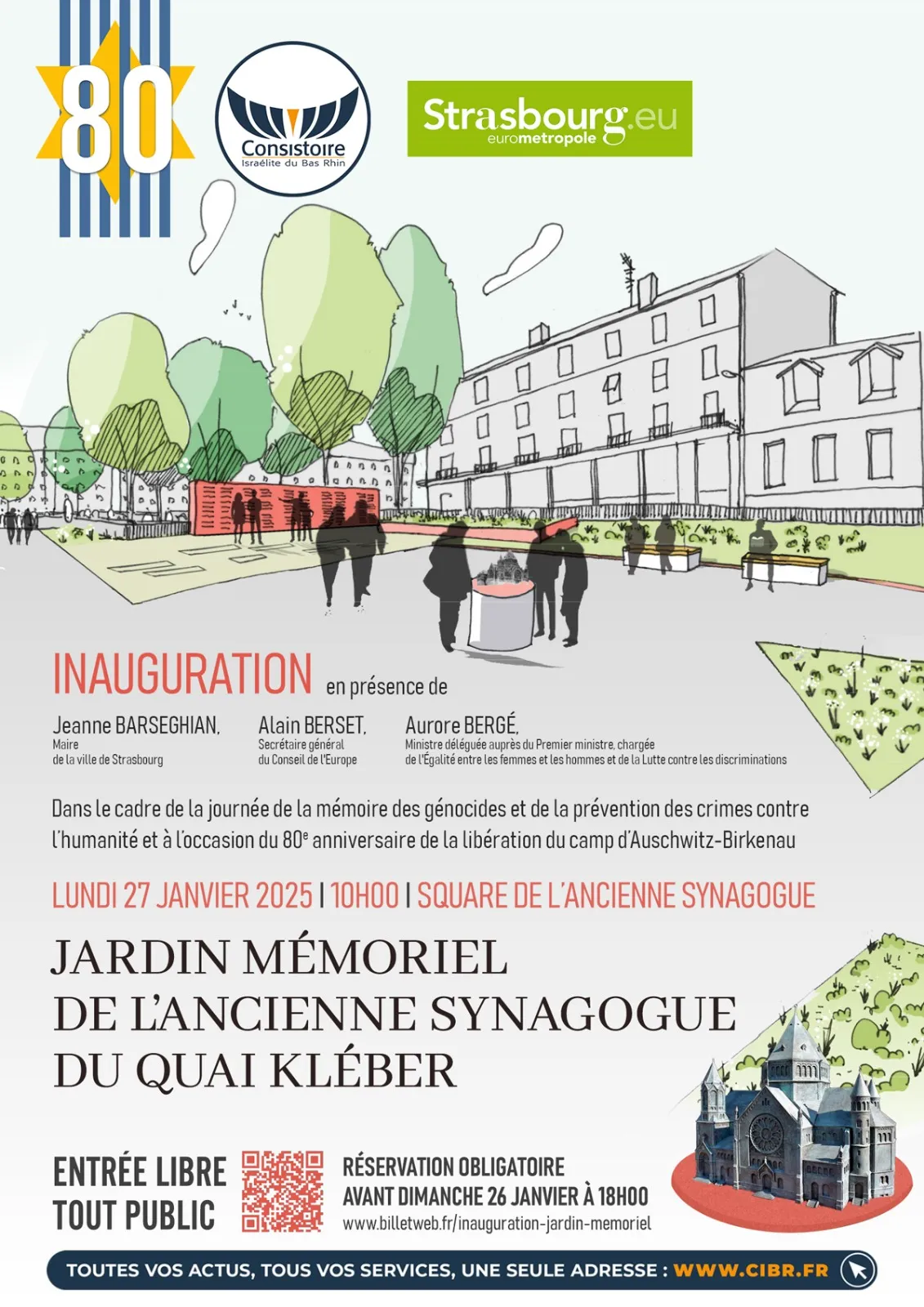 Affiche : INAUGURATION DU JARDIN MÉMORIEL