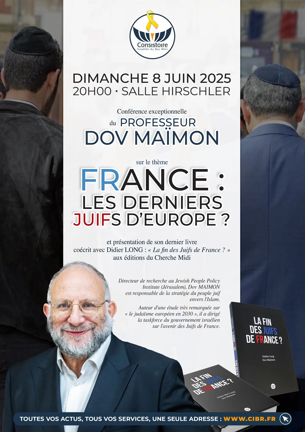 Affiche : CONFÉRENCE DU PROFESSEUR DOV MAÏMON