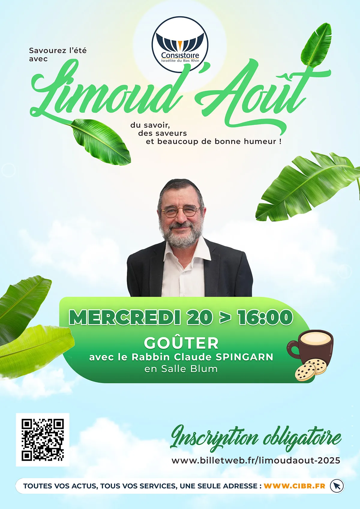 Cette fois, c'est un goûter pour le Limoud'Août !