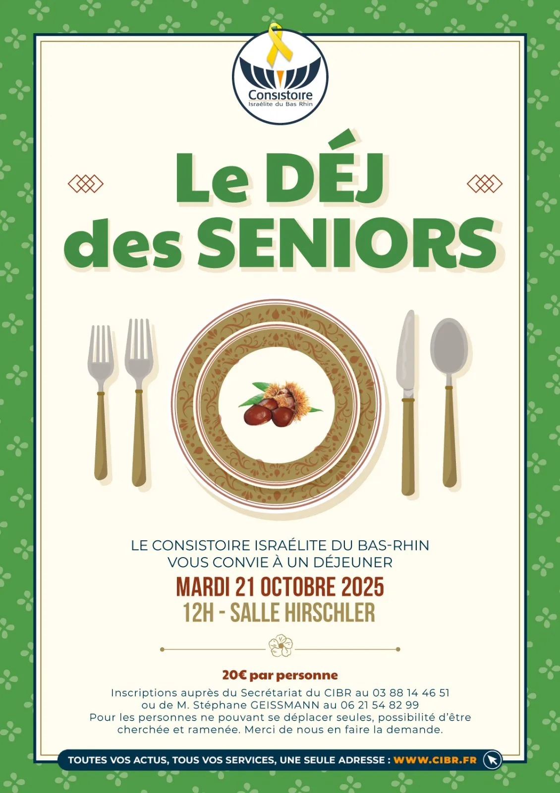 Affiche : LE DÉJ DES SENIORS