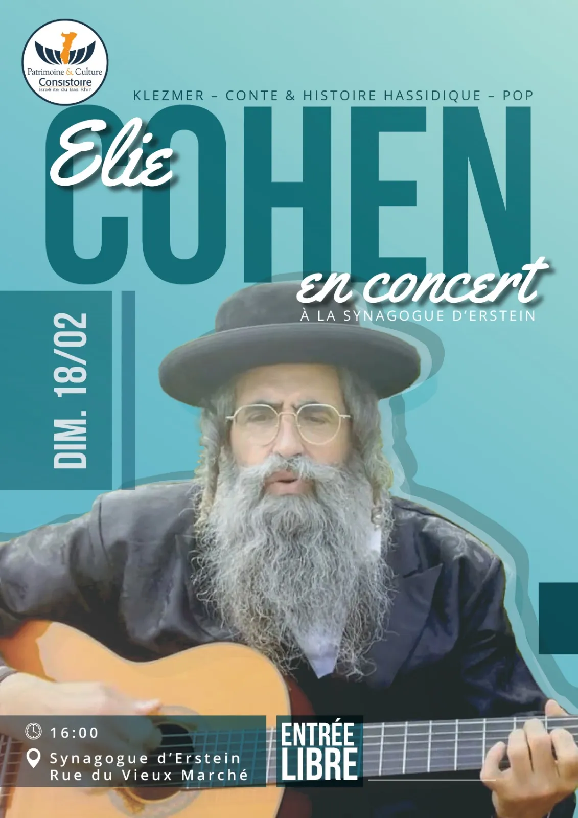Affiche : ÉLIE COHEN EN CONCERT
