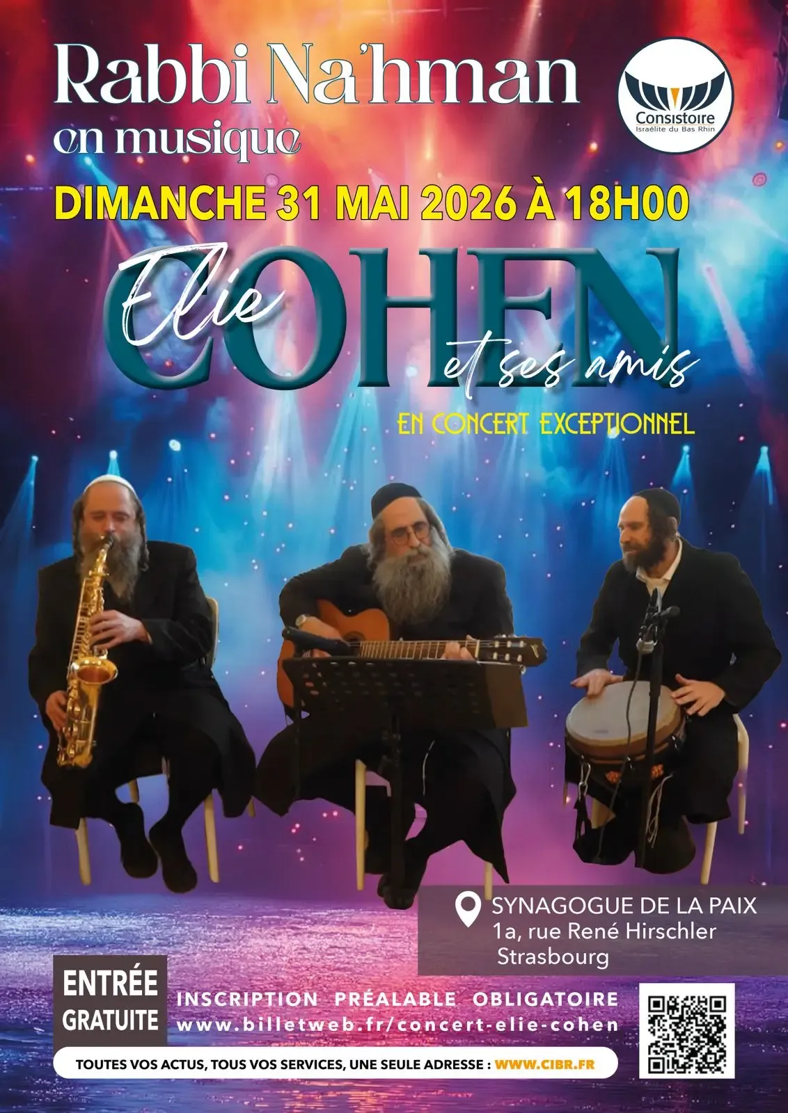 Affiche : CONCERT D'ELIE COHEN ET SES AMIS