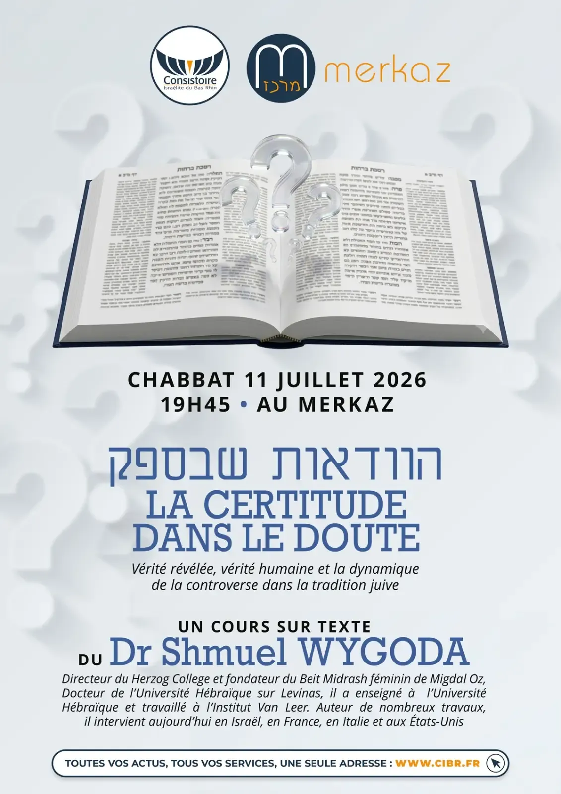 Affiche : COURS DU DR WYGODA